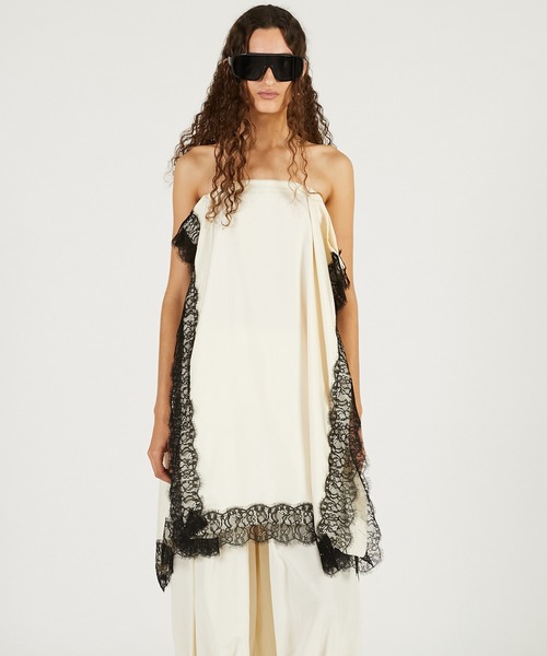 PRANK PROJECT（プランクプロジェクト）の「【Pre-Order】レースシンメワンピース / Square Pattern Skirt OP（ワンピース・レディース・ブラック/アイボリー/ブラウン・FREE）」の12枚目の写真