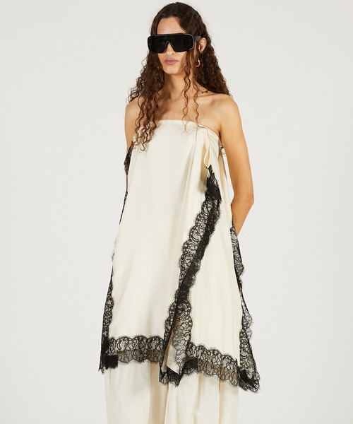 PRANK PROJECT（プランクプロジェクト）の「【Pre-Order】レースシンメワンピース / Square Pattern Skirt OP（ワンピース・レディース・ブラック/アイボリー/ブラウン・FREE）」の13枚目の写真