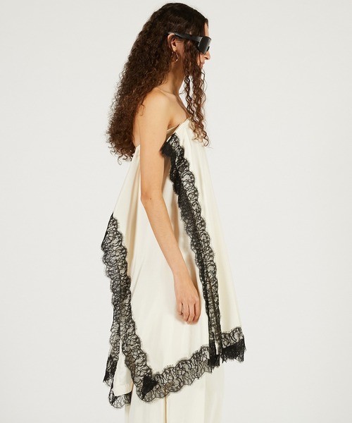 PRANK PROJECT（プランクプロジェクト）の「【Pre-Order】レースシンメワンピース / Square Pattern Skirt OP（ワンピース・レディース・ブラック/アイボリー/ブラウン・FREE）」の15枚目の写真