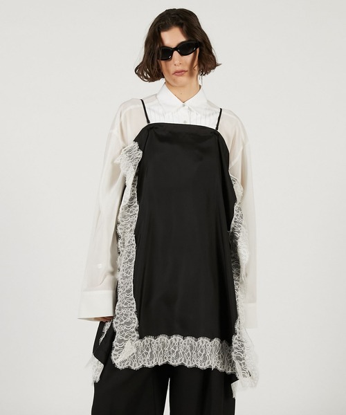 PRANK PROJECT（プランクプロジェクト）の「【Pre-Order】レースシンメワンピース / Square Pattern Skirt OP（ワンピース・レディース・ブラック/アイボリー/ブラウン・FREE）」の16枚目の写真