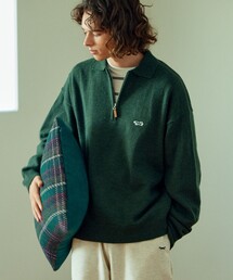 ブランド古着】「ハーフジップ」に該当するニット/セーター（グリーン