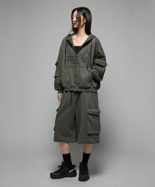 HEDER HELEN(ヘダーヘレン)の「Damage cargo bermuda PT charcoal(その他パンツ・レディース・その他・SMALL/MEDIUM)」の3枚目の写真