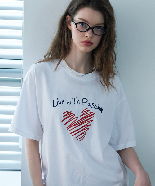 CPGN STUDIO(コンパーニョ)の「ラブチェーン刺繍半袖Tシャツホワイト(Tシャツ/カットソー・レディース・その他・LARGE)」の1枚目の写真