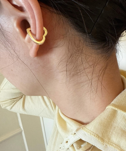 Valentine/ヴァレンタイン】Heart Ear Cuff gold（イヤーカフ）｜EDIT