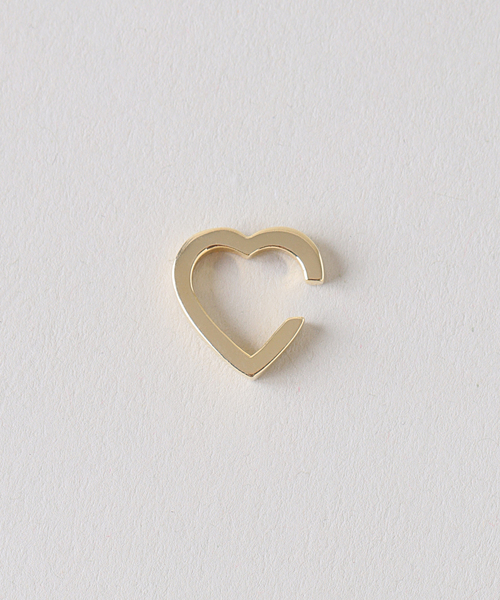 Valentine/ヴァレンタイン】Heart Ear Cuff gold（イヤーカフ）｜EDIT