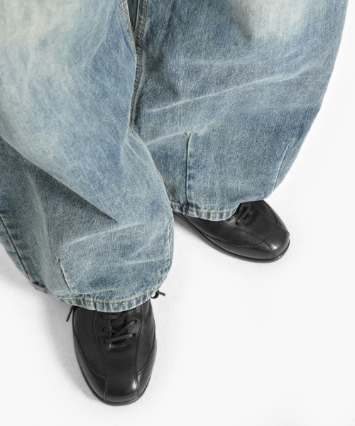 WETHEROAD(ウィーザロード)の「WTRD3115 Lage Holes Leather Racing Sneakers Washing Black(スニーカー・メンズ・その他・25cm/26cm/27cm/28cm/29cm)」の4枚目の写真