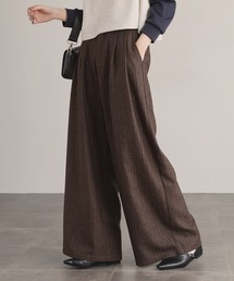 revertical（リバーティカル）の「ウールライクストライプワイドパンツ（スラックス）」