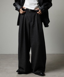 revertical（リバーティカル）の「ウールライクストライプワイドパンツ（スラックス）」