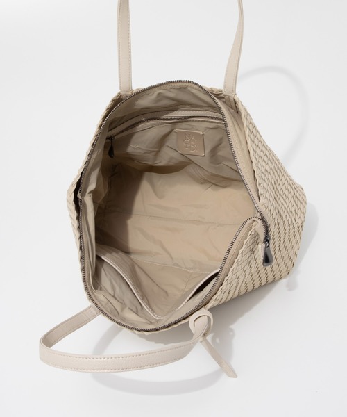 NAGHEDI(ナゲディ)の「NAGHEDI Jetsetter Small Tote ナケディ メッシュ ジェットセッター スモール トートバッグ(トートバッグ・レディース・ベージュ/クリーム/ブラック・FREE)」の16枚目の写真
