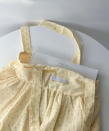 AS KNOW AS plus（アズノゥアズプラス）の「ドット柄 ギャザーバルーントートバッグ　A4サイズ対応（トートバッグ）」