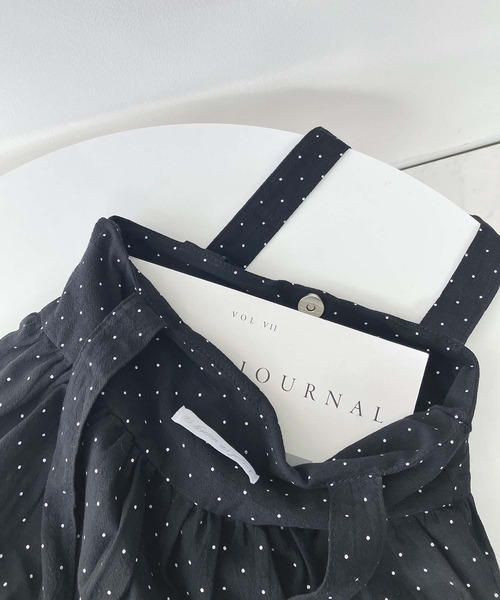 AS KNOW AS plus(アズノゥアズプラス)の「ドット柄 ギャザーバルーントートバッグ A4サイズ対応(トートバッグ・レディース・ホワイト/ブラック/イエロー/レッド・FREE)」の14枚目の写真