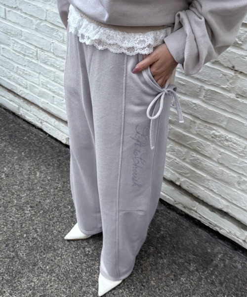 セール】【2026SS】ラメ裏毛スウェットパンツ（スウェットパンツ