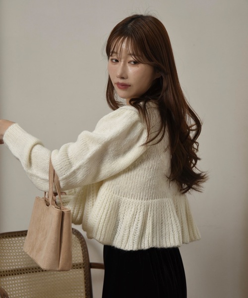 I_am（アイアム）の「fuzzy double compartment bag / ファジーダブルコンパートメントバッグ（ハンドバッグ・レディース・ブラウン/ブラック/ベージュ・FREE）」の7枚目の写真