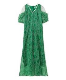 SNIDEL | ラメブレードＶネックレースドレス(ドレス)