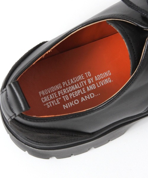 niko and...（ニコアンド）の「ボリュームソールＵチップシューズ（ドレスシューズ・メンズ・ブラック・MEDIUM/LARGE）」の15枚目の写真