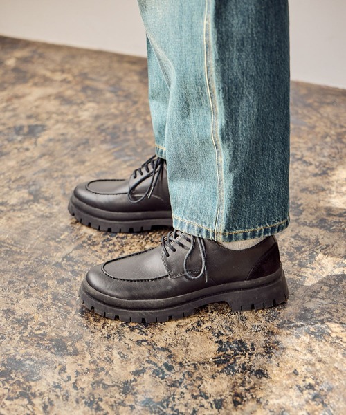 niko and...（ニコアンド）の「ボリュームソールＵチップシューズ（ドレスシューズ・メンズ・ブラック・MEDIUM/LARGE）」の4枚目の写真