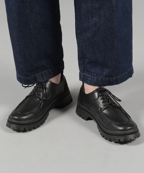 niko and...（ニコアンド）の「ボリュームソールＵチップシューズ（ドレスシューズ・メンズ・ブラック・MEDIUM/LARGE）」の5枚目の写真