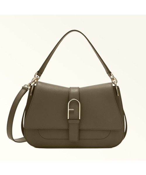 FURLA(フルラ)の「フルラ フロー トップハンドルバッグ M(ハンドバッグ・レディース・オリーブ・ONE SIZE)」の1枚目の写真