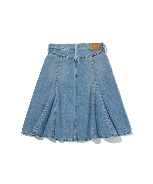 Levi's(リーバイス)の「Levi's/リーバイス テンセル ゴデットフレアスカート(デニムスカート・レディース・インディゴブルー・23inch/28inch/27inch/26inch/25inch/24inch)」の6枚目の写真