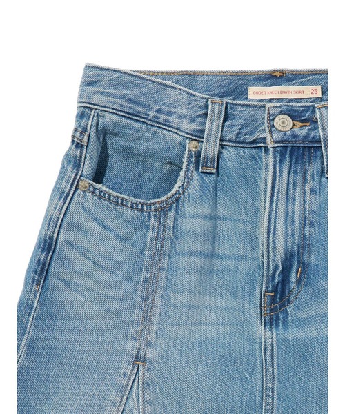 Levi's(リーバイス)の「Levi's/リーバイス テンセル ゴデットフレアスカート(デニムスカート・レディース・インディゴブルー・23inch/28inch/27inch/26inch/25inch/24inch)」の8枚目の写真
