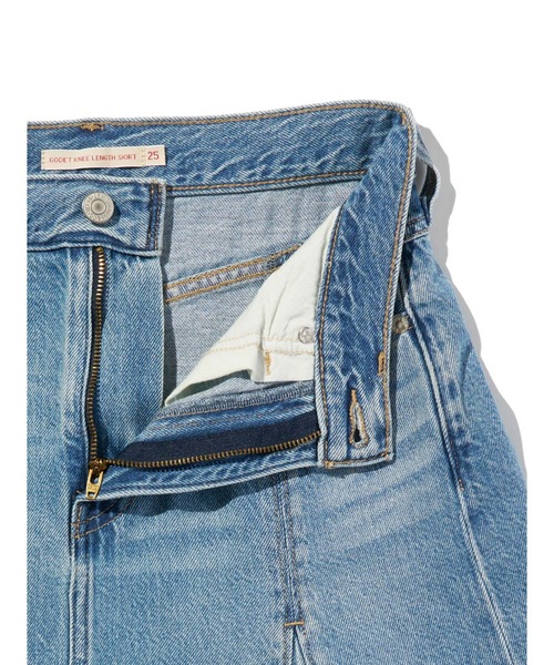 Levi's(リーバイス)の「Levi's/リーバイス テンセル ゴデットフレアスカート(デニムスカート・レディース・インディゴブルー・23inch/28inch/27inch/26inch/25inch/24inch)」の9枚目の写真