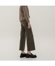 Corduroy Straight Pants_D.Green