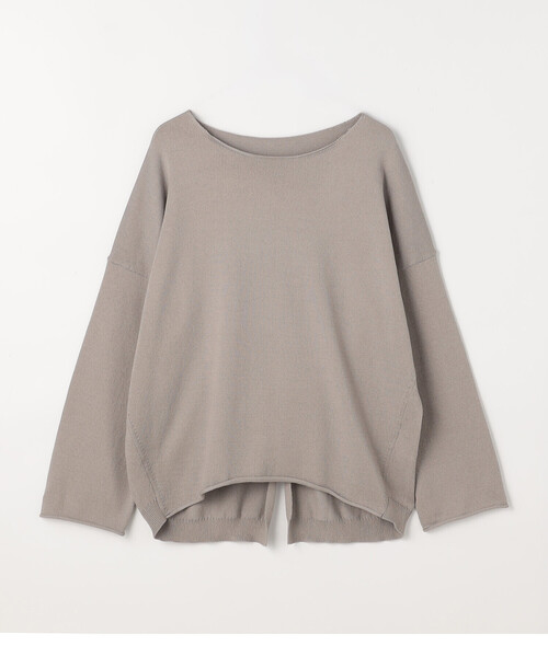 COMME CA Wardrobe(コムサワードローブ)の「綿/ポリエステル天竺編 ニットプルオーバー(ニット/セーター・レディース・アイボリー/サックスブルー/ライトグレー・FREE)」の20枚目の写真