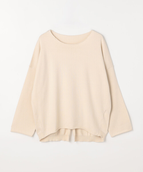 COMME CA Wardrobe(コムサワードローブ)の「綿/ポリエステル天竺編 ニットプルオーバー(ニット/セーター・レディース・アイボリー/サックスブルー/ライトグレー・FREE)」の21枚目の写真