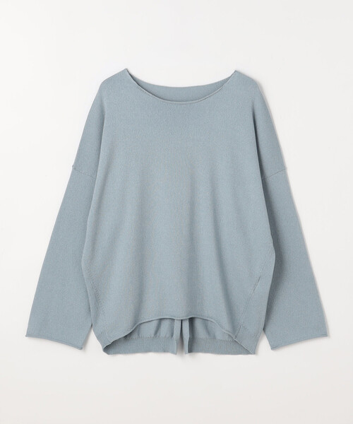 COMME CA Wardrobe(コムサワードローブ)の「綿/ポリエステル天竺編 ニットプルオーバー(ニット/セーター・レディース・アイボリー/サックスブルー/ライトグレー・FREE)」の22枚目の写真