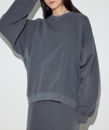 AZUL by moussy | ピグメント起毛裏毛クルーネックトップス(スウェット)