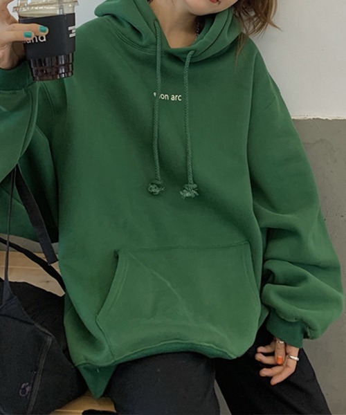 Flugge（フラッジー）の「ビッグシルエットロゴパーカー（パーカー・レディース・グリーン/ネイビー・LARGE/MEDIUM）」の10枚目の写真