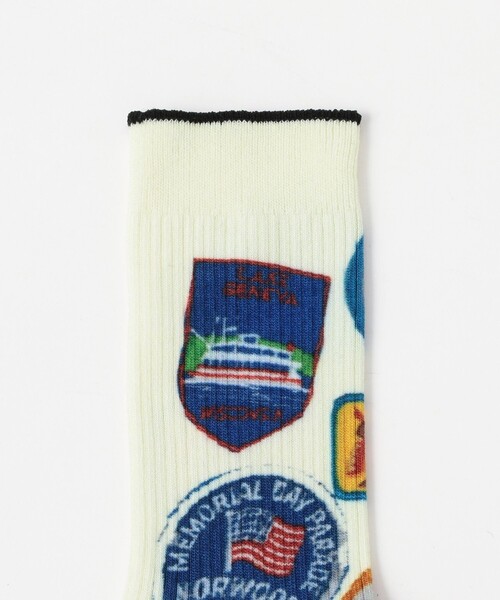 ROSTER SOX(ロスターソックス)の「【別注】ROSTER SOX / ワッペン プリント SOX(ソックス/靴下・レディース・ナチュラル・ONE SIZE)」の2枚目の写真