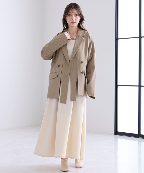 Elishe（エリシェ）の「デザインテーラードジャケット（テーラードジャケット・レディース・ベージュ系/アイボリー/チャコールグレー・FREE）」の22枚目の写真