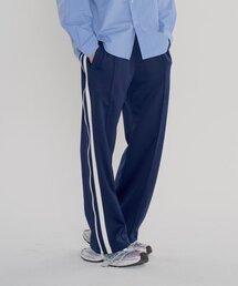 INTERSECTION（インターセッション）の「サイドジッパートラックパンツ [ネイビー]（スウェットパンツ）」
