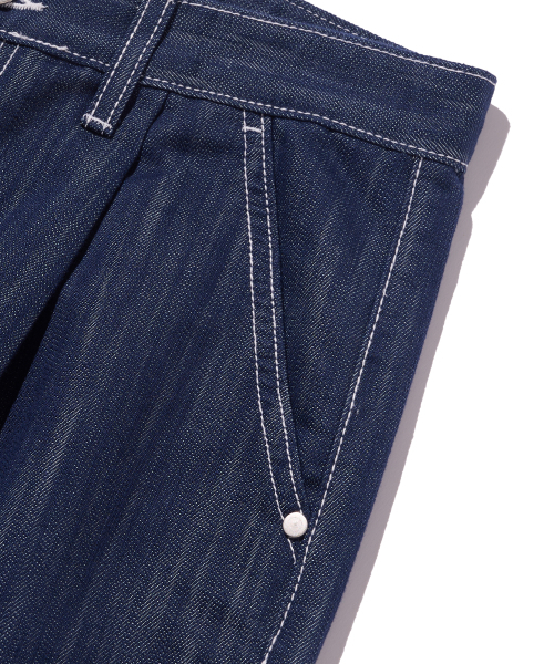 ANALOG MOOD(アナログムード)の「ノンフェイドデニムハーフパンツ(ブルー)(その他パンツ・レディース・その他・L/XL)」の4枚目の写真