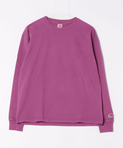 ARCHIVER(アーカイバ)の「【ST】【FRUIT OF THE LOOM】製品染めL/S Tシャツ(Tシャツ/カットソー・レディース・パープル/グリーン/レッド/ミント/イエロー・X-LARGE/LARGE/MEDIUM/SMALL)」の1枚目の写真