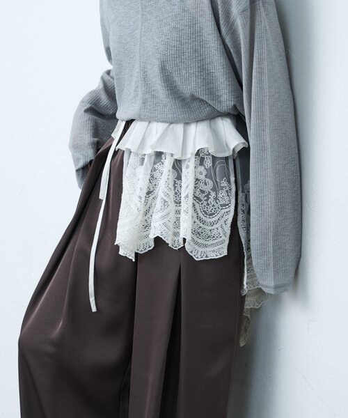 CIAOPANIC TYPY（チャオパニックティピー）の「【india】マルチウェイレース付け襟（付け襟・レディース・ホワイト・ONE SIZE）」の2枚目の写真