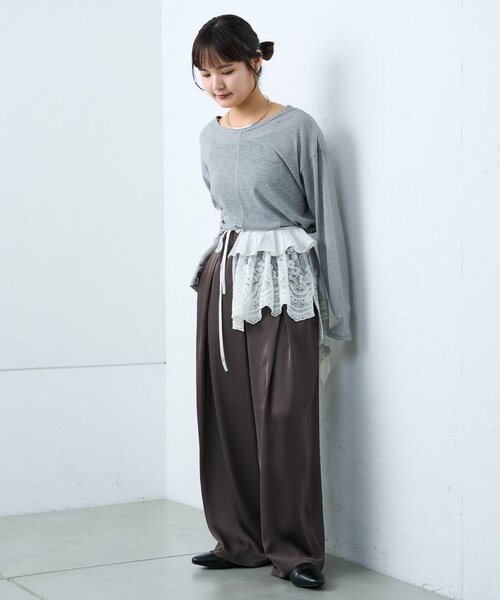 CIAOPANIC TYPY（チャオパニックティピー）の「【india】マルチウェイレース付け襟（付け襟・レディース・ホワイト・ONE SIZE）」の3枚目の写真