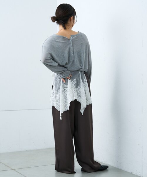 CIAOPANIC TYPY（チャオパニックティピー）の「【india】マルチウェイレース付け襟（付け襟・レディース・ホワイト・ONE SIZE）」の4枚目の写真