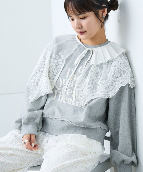 CIAOPANIC TYPY（チャオパニックティピー）の「【india】マルチウェイレース付け襟（付け襟・レディース・ホワイト・ONE SIZE）」の5枚目の写真