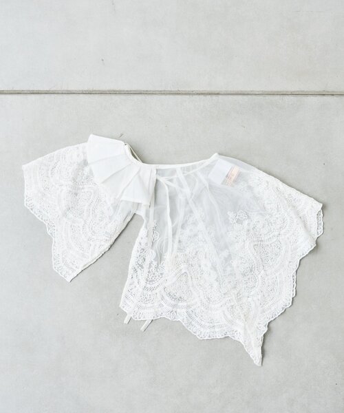 CIAOPANIC TYPY（チャオパニックティピー）の「【india】マルチウェイレース付け襟（付け襟・レディース・ホワイト・ONE SIZE）」の8枚目の写真