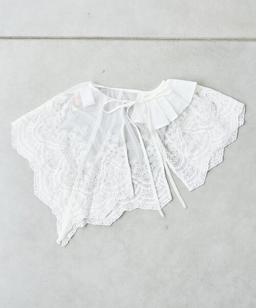 CIAOPANIC TYPY（チャオパニックティピー）の「【india】マルチウェイレース付け襟（付け襟・レディース・ホワイト・ONE SIZE）」の9枚目の写真