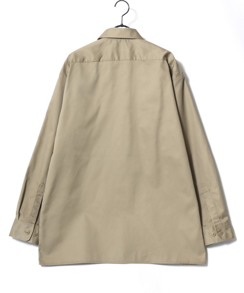 Dickies(ディッキーズ)の「Dickies/ディッキーズ 574 LS Work Shirt/オーバーサイズ TCツイル 無地 ワークシャツ/長袖シャツ/レディース メンズ(シャツ/ブラウス・メンズ・チャコールグレー/ブラック/ネイビー/ベージュ・L/M/XL)」の14枚目の写真