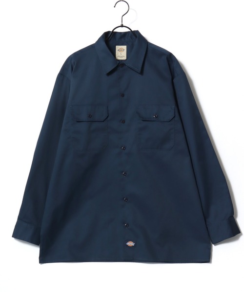 Dickies(ディッキーズ)の「Dickies/ディッキーズ 574 LS Work Shirt/オーバーサイズ TCツイル 無地 ワークシャツ/長袖シャツ/レディース メンズ(シャツ/ブラウス・メンズ・チャコールグレー/ブラック/ネイビー/ベージュ・L/M/XL)」の15枚目の写真