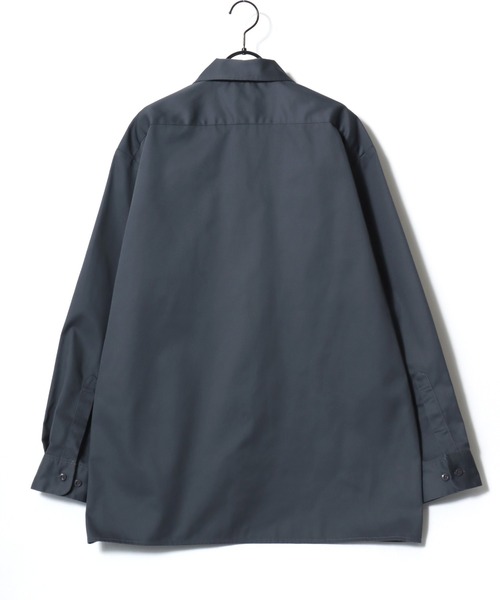 Dickies(ディッキーズ)の「Dickies/ディッキーズ 574 LS Work Shirt/オーバーサイズ TCツイル 無地 ワークシャツ/長袖シャツ/レディース メンズ(シャツ/ブラウス・メンズ・チャコールグレー/ブラック/ネイビー/ベージュ・L/M/XL)」の12枚目の写真