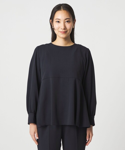 A DAY IN THE LIFE UNITED ARROWS(アデイインザライフユナイテッドアローズ)の「ペプラムブラウス+パンツ ‐ウォッシャブル‐ <A DAY IN THE LIFE>(ワンピース・レディース・ネイビー・36/38)」の7枚目の写真