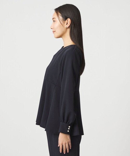 A DAY IN THE LIFE UNITED ARROWS(アデイインザライフユナイテッドアローズ)の「ペプラムブラウス+パンツ ‐ウォッシャブル‐ <A DAY IN THE LIFE>(ワンピース・レディース・ネイビー・36/38)」の8枚目の写真