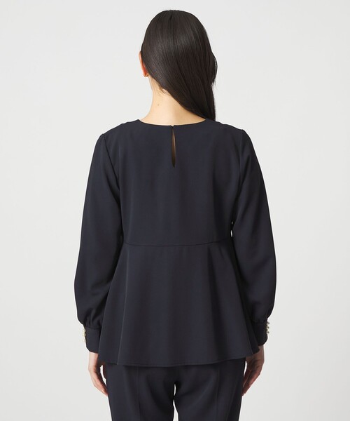 A DAY IN THE LIFE UNITED ARROWS(アデイインザライフユナイテッドアローズ)の「ペプラムブラウス+パンツ ‐ウォッシャブル‐ <A DAY IN THE LIFE>(ワンピース・レディース・ネイビー・36/38)」の9枚目の写真