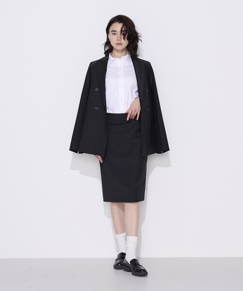 COMME CA（コムサ）の「コットンブロード／アイランドコットン ベーシックシャツ（シャツ/ブラウス・レディース・サックスブルー/ホワイト・11号/9号）」の4枚目の写真