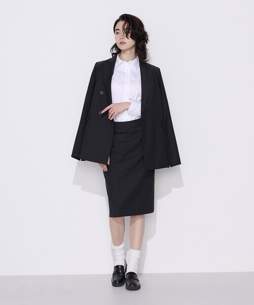 COMME CA（コムサ）の「コットンブロード／アイランドコットン ベーシックシャツ（シャツ/ブラウス・レディース・サックスブルー/ホワイト・11号/9号）」の5枚目の写真